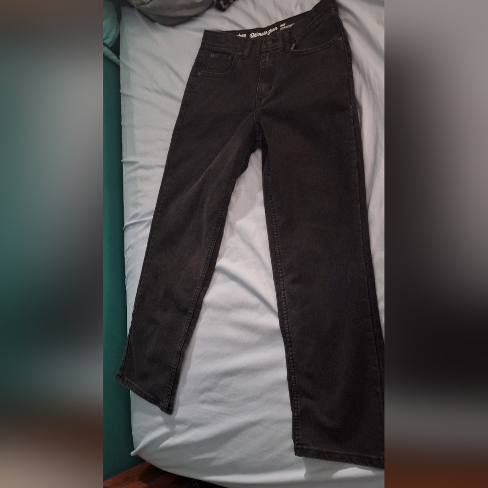 Urban Pipeline Black Straight Jeans